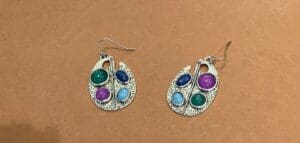 Antique Silver Drop Earrings #1 (longer)
